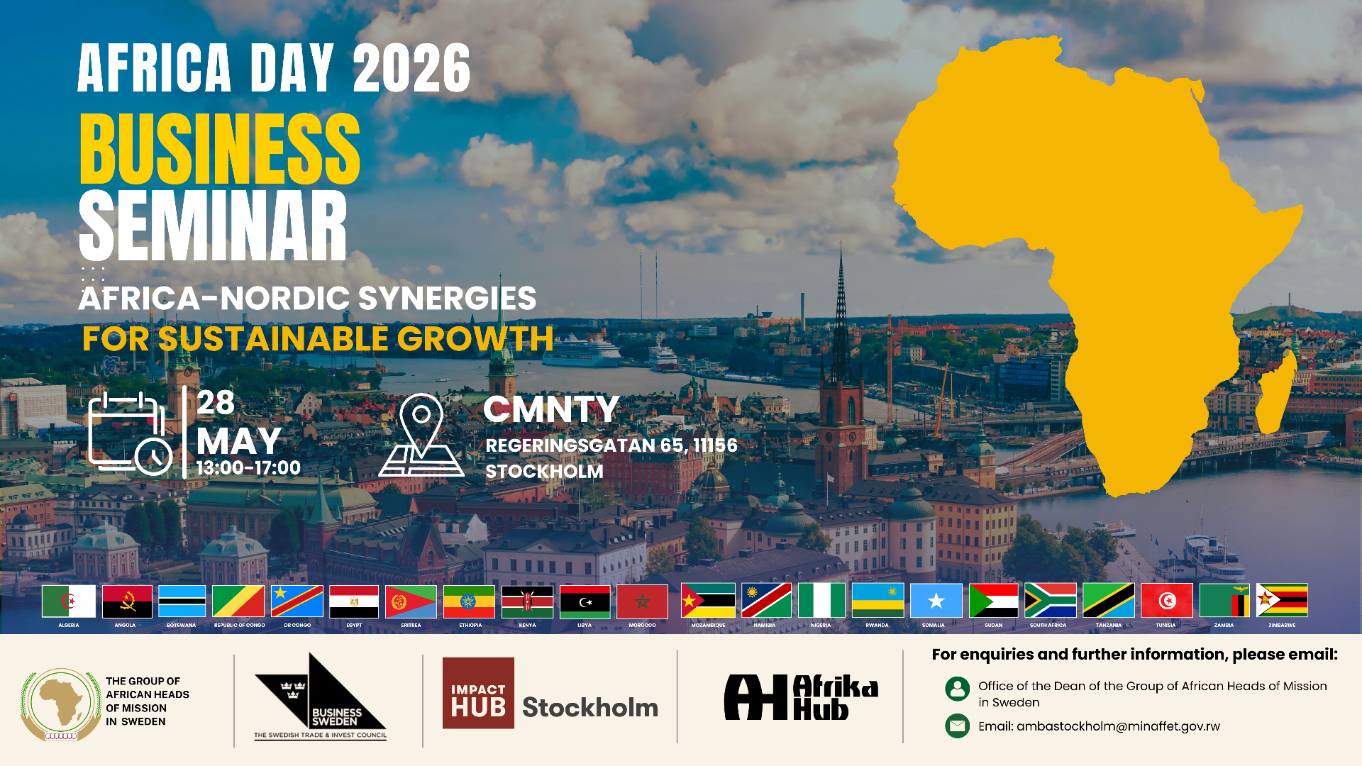 Africa Day 2026 Business Seminar flyer